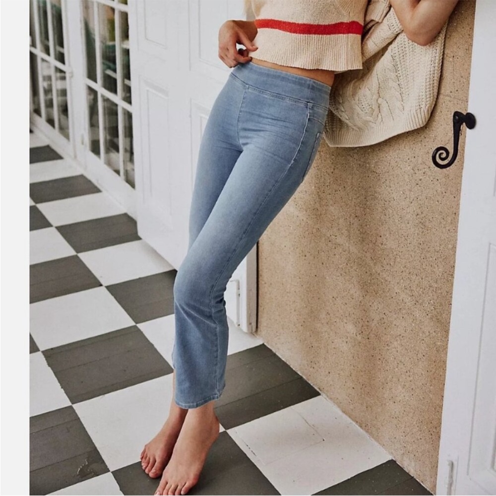 We The Free In My Feelings Cropped Blue Jeans